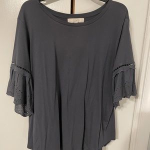 Xl Loft flutter sleeve tee